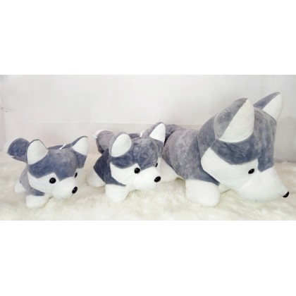 BELL HUSKY SOFTTOYS/PLUSHTOYS/KIDSTOYS 50CM 铃铛哈士奇娃娃玩具公仔50厘米